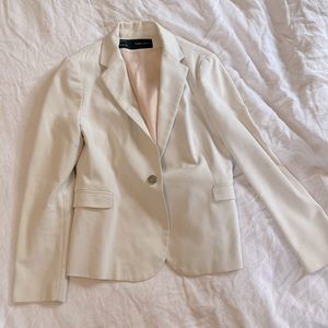 Zara white blazer